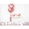 Fóliový balón ružovo zlaté srdce, 45cm