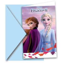 Narodeninové pozvánky Frozen 2, 6ks