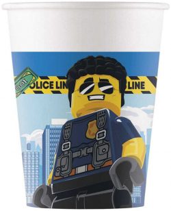 Papierové poháre Lego City, 200ml, 8ks