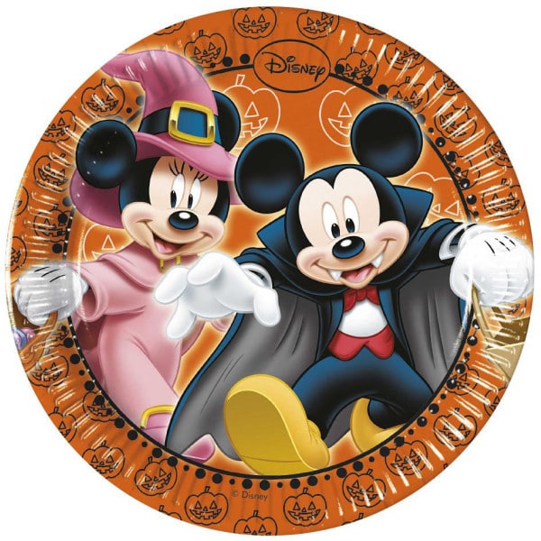 Papierové taniere Mickey Halloween, 20cm, 8ks