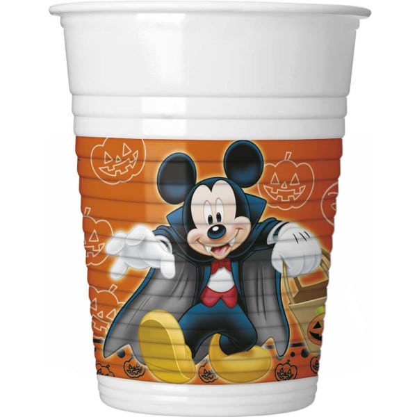 Plastové poháre Mickey Halloween, 200ml, 8ks