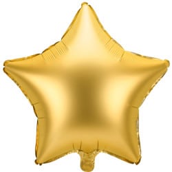 Fóliový balón zlatá hviezda, 48cm