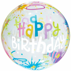 Fóliový balón Happy Birthday, 45cm