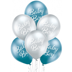Balónový set s nápisom Baby Boy, 30cm, 6ks