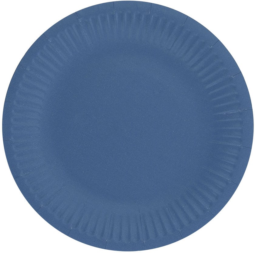 Papierové taniere modré, 18cm, 6ks
