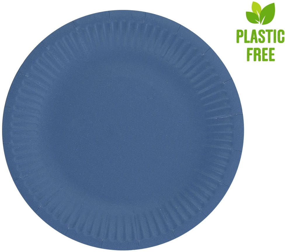 Papierové taniere modré, 18cm, 6ks