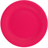 Papierové taniere ružové, 18cm, 6ks