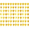 Závesná dekorácia srdiečka zlaté, 100x200cm