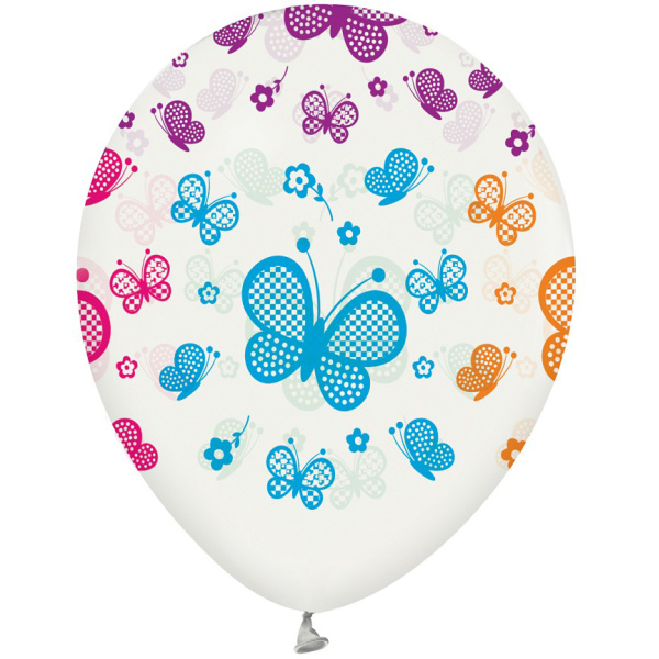 Balónový set Motýle, 30cm, 5ks
